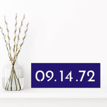 Date Metal Sign | Wedding Date Sign | Birthday Sign | Anniversary Sign | Wedding Gift | Gallery Wall Decor | Date Sign